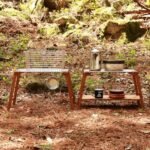 홀러 캠핑 스테인레스 사이드테이블 V2 미니 우드쉘프