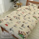 일본 수입 스누피 피너츠갱 홑이불 커버 싱글 2종