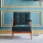 스티치버튼벨벳소파 1인